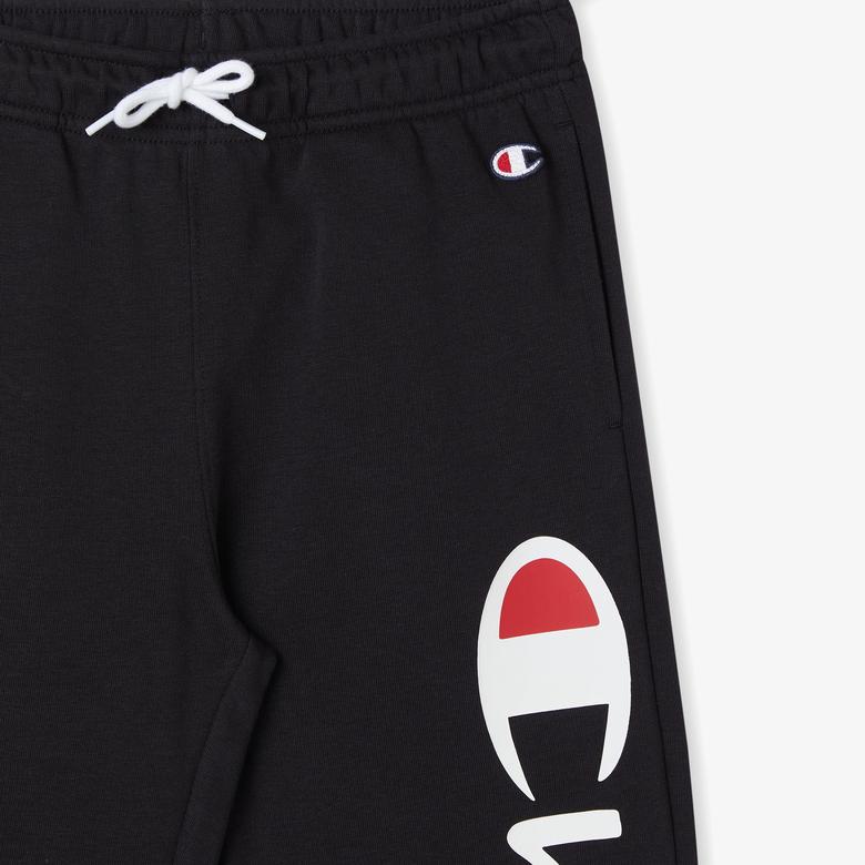 Champion Rib Cuff Çocuk Siyah Eşofman Altı