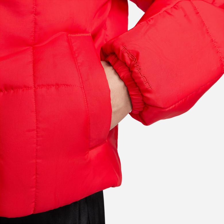 Nike Sportswear Classic Puffer Kadın Kırmızı Mont