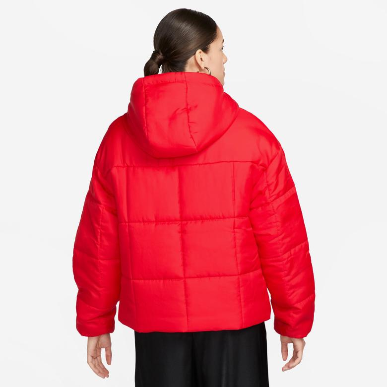 Nike Sportswear Classic Puffer Kadın Kırmızı Mont
