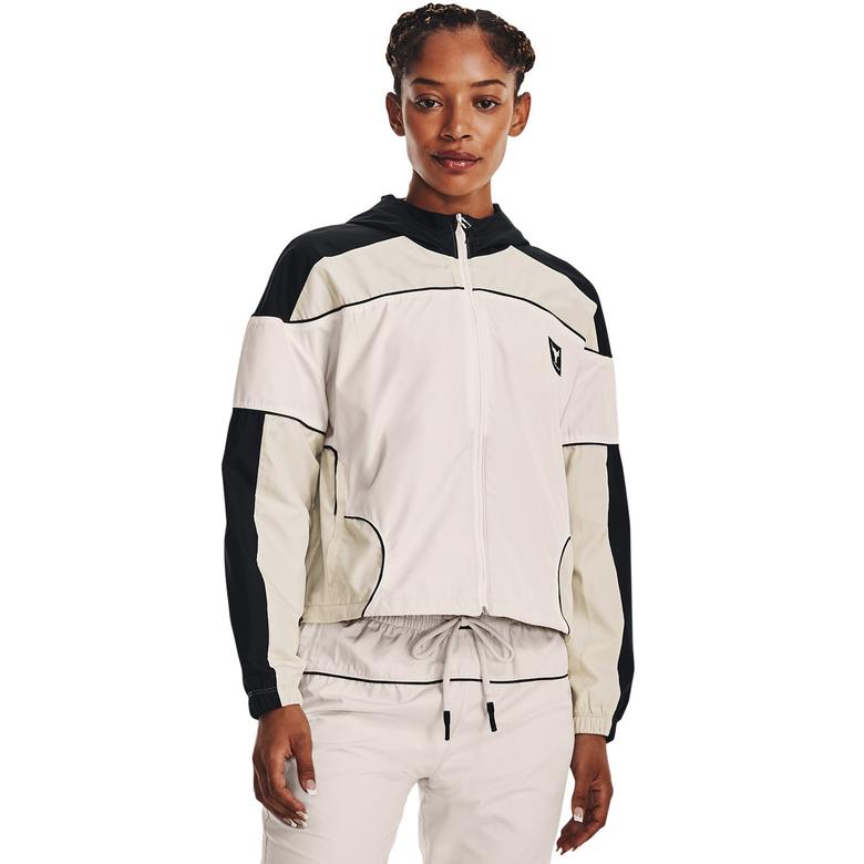 Under Armour Project Rock Kadın Krem Yağmurluk