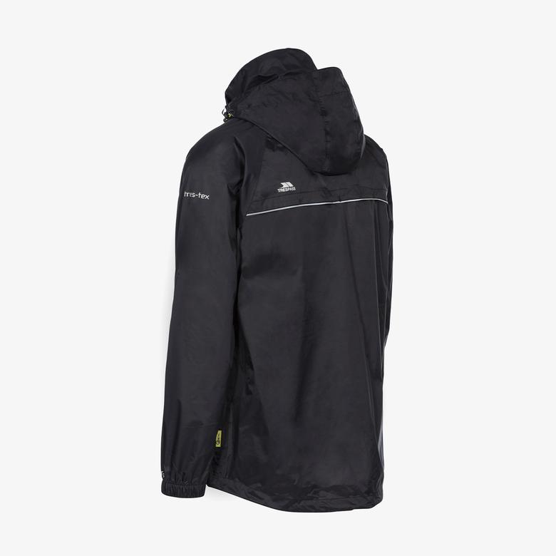 Trespass Qikpac Unisex Siyah Yağmurluk