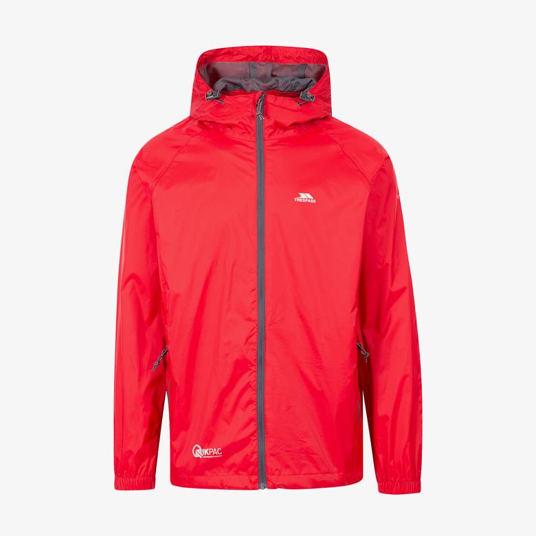 Trespass Qikpac Unisex Kırmızı Yağmurluk