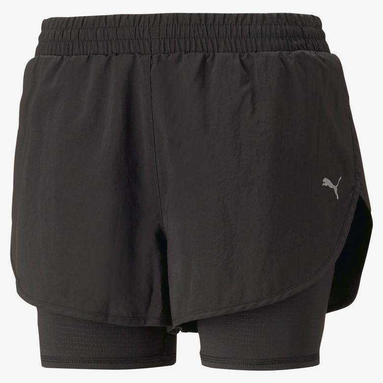 Puma Run Fav Woven 2In1 Short W Kadın Siyah Günlük Şort