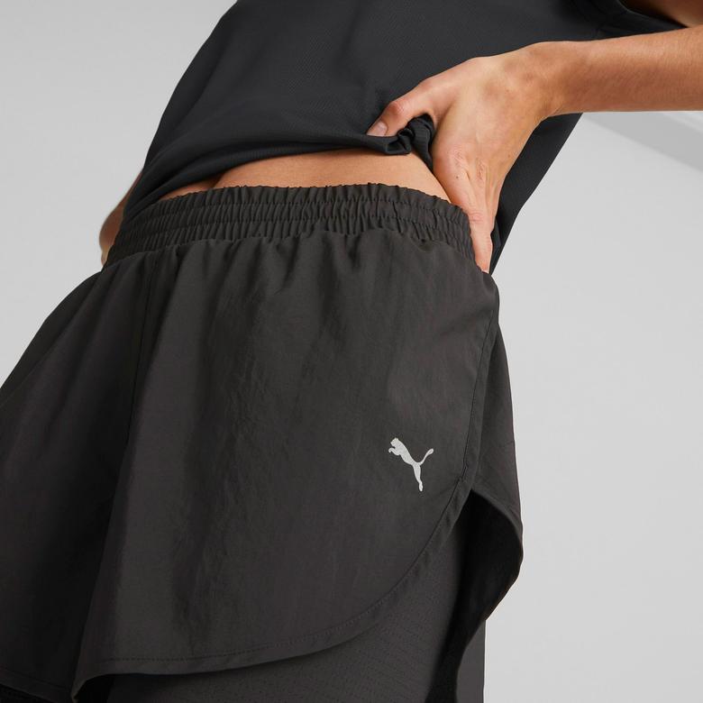 Puma Run Fav Woven 2In1 Short W Kadın Siyah Günlük Şort
