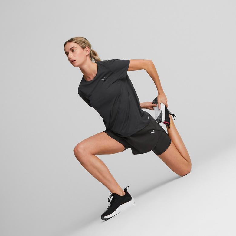 Puma Run Fav Woven 2In1 Short W Kadın Siyah Günlük Şort