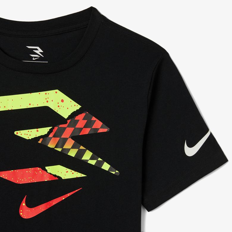 Nike Rwb Tear Apart Logo Çocuk Siyah Günlük T-Shirt