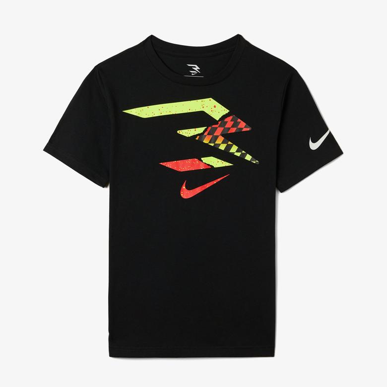Nike Rwb Tear Apart Logo Çocuk Siyah Günlük T-Shirt