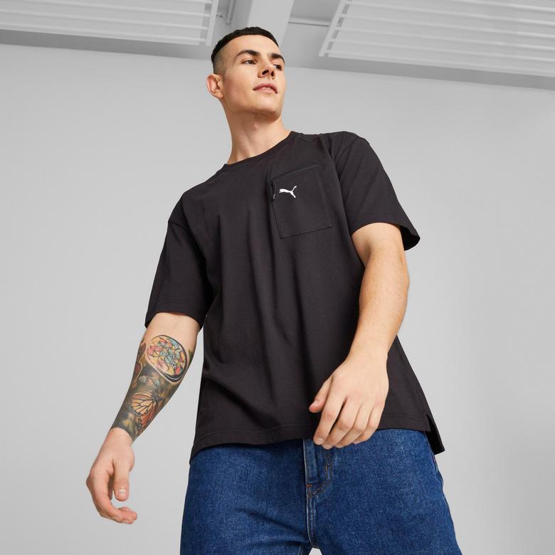 Puma Open Road Erkek Siyah Günlük T-Shirt
