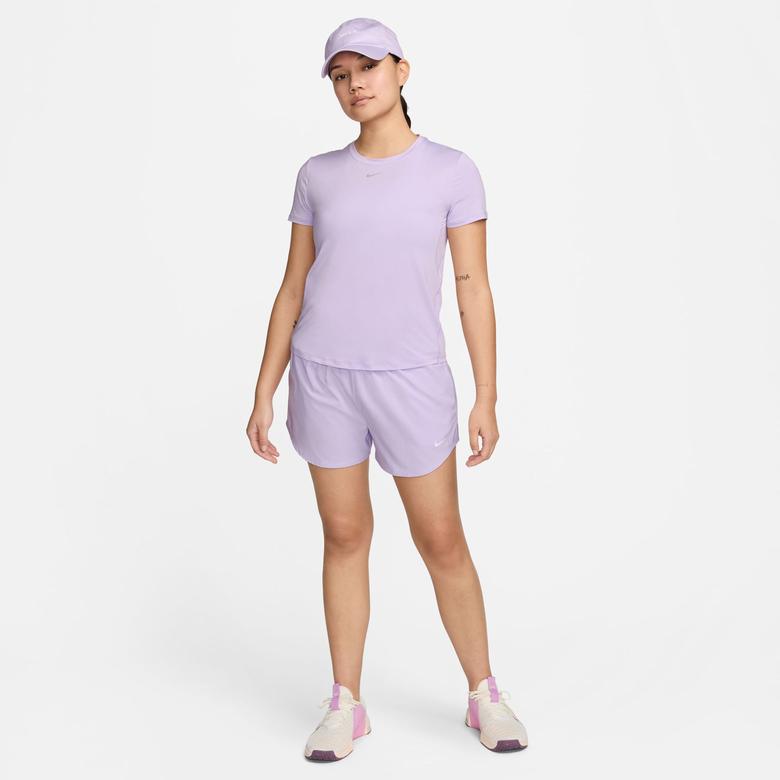 Nike One Classic Kadın Mor Günlük T-Shirt