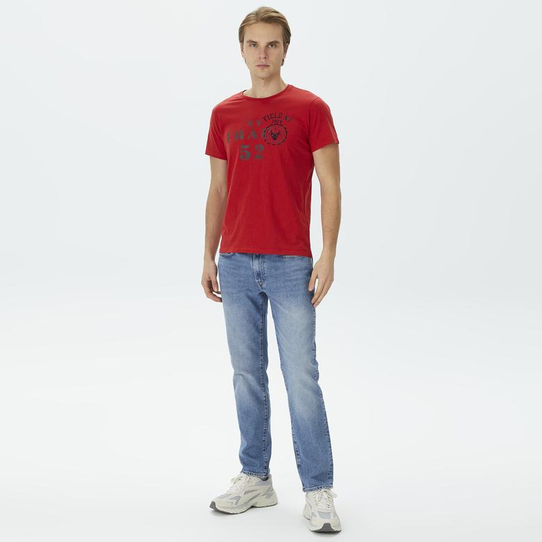 Superfly Erkek Kırmızı Günlük T-Shirt