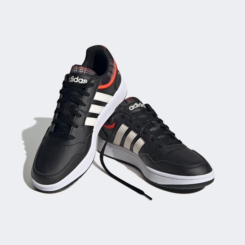 adidas Hoops 3.0 Low Erkek Siyah Günlük Spor Ayakkabı