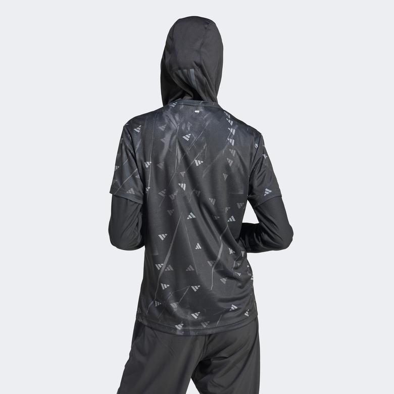 adidas Run It Bl Tee Kadın Siyah Günlük T-Shirt
