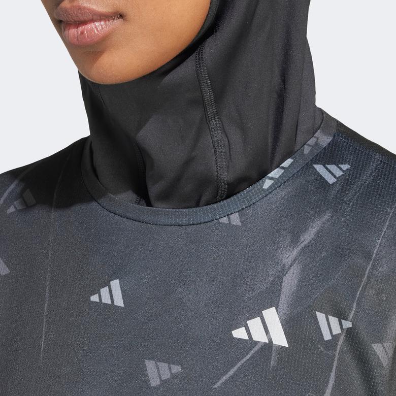 adidas Run It Bl Tee Kadın Siyah Günlük T-Shirt
