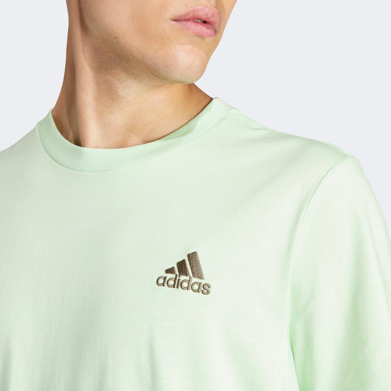 adidas  Sl Sj T Erkek Yeşil Günlük T-Shirt