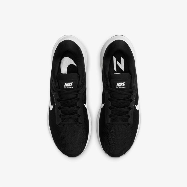 Nike Air Zoom Structure 24 Erkek Siyah Koşu Ayakkabısı