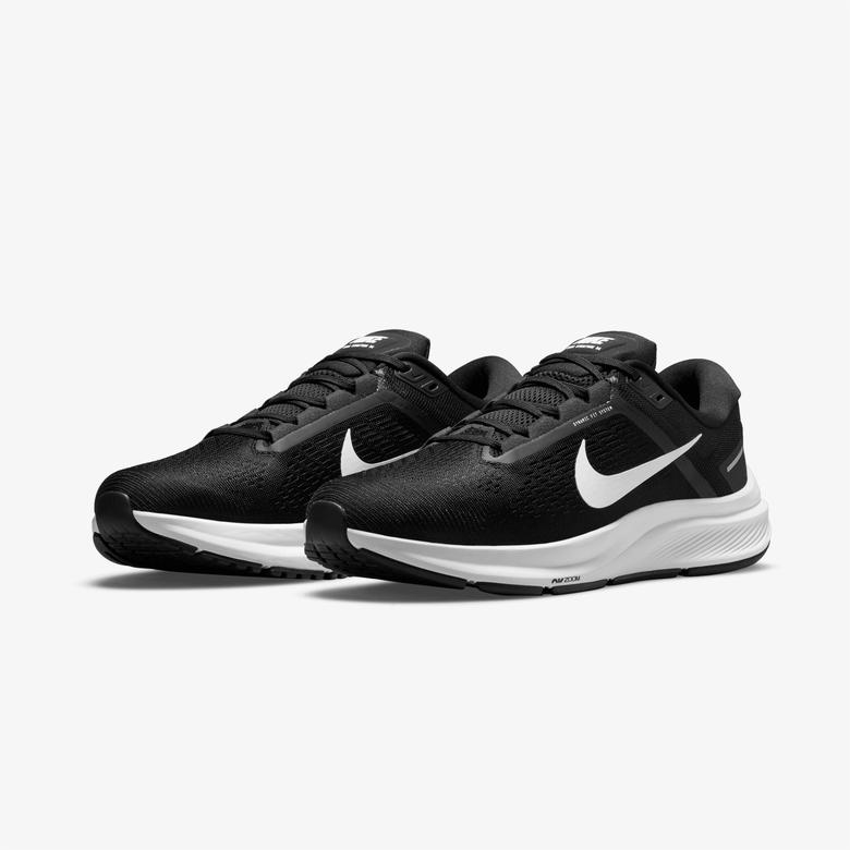 Nike Air Zoom Structure 24 Erkek Siyah Koşu Ayakkabısı