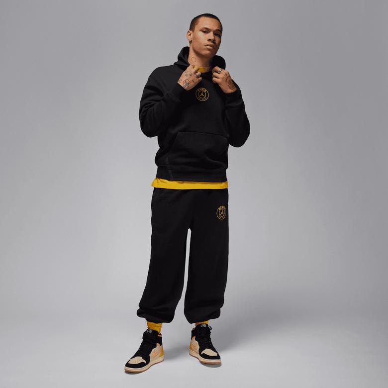 Nike Jordan Air Paris Saint-Germain Fleece Pullover Siyah Hoodie