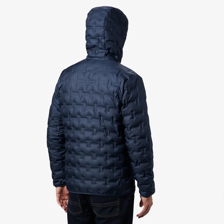 Columbia Delta Ridge Down Hooded Erkek Lacivert Kaz Tüyü Mont