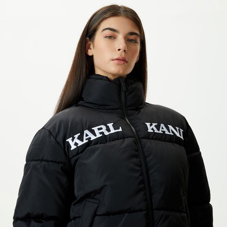 Karl Kani Retro Essential Puffer  Kadın Siyah Ceket