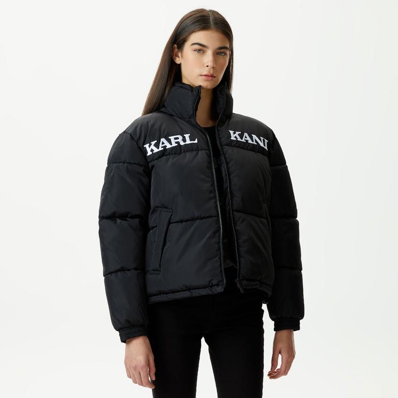 Karl Kani Retro Essential Puffer  Kadın Siyah Ceket