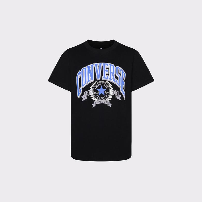 Converse Rec Club Organic Çocuk Siyah T-Shirt
