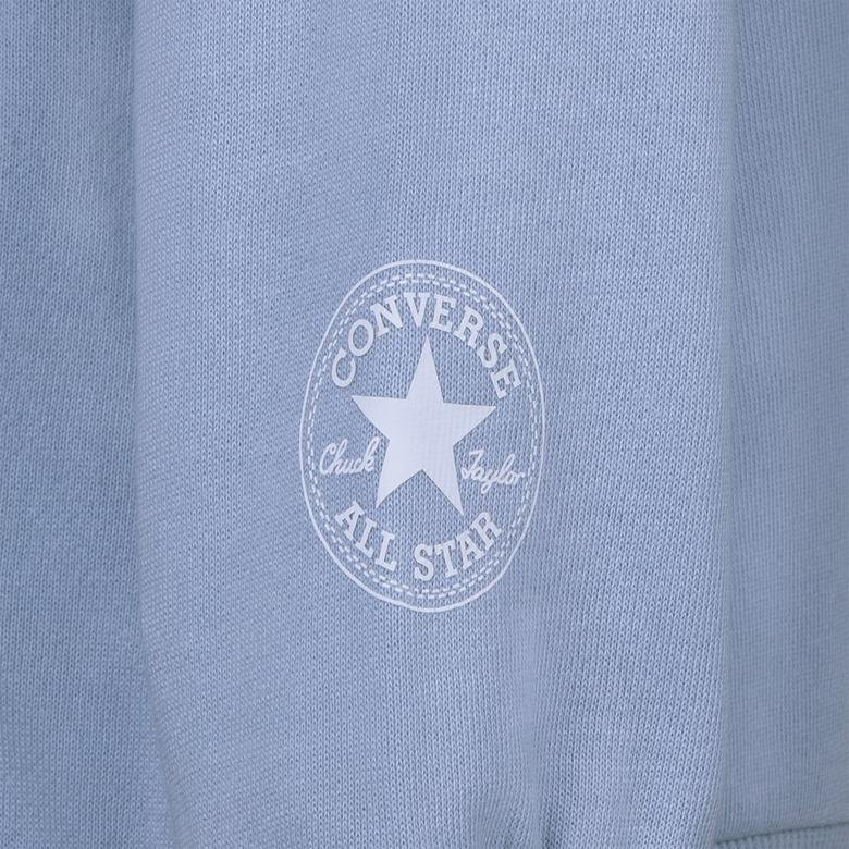 Converse Oversized Chuck Patch Çocuk Mavi Hoodie