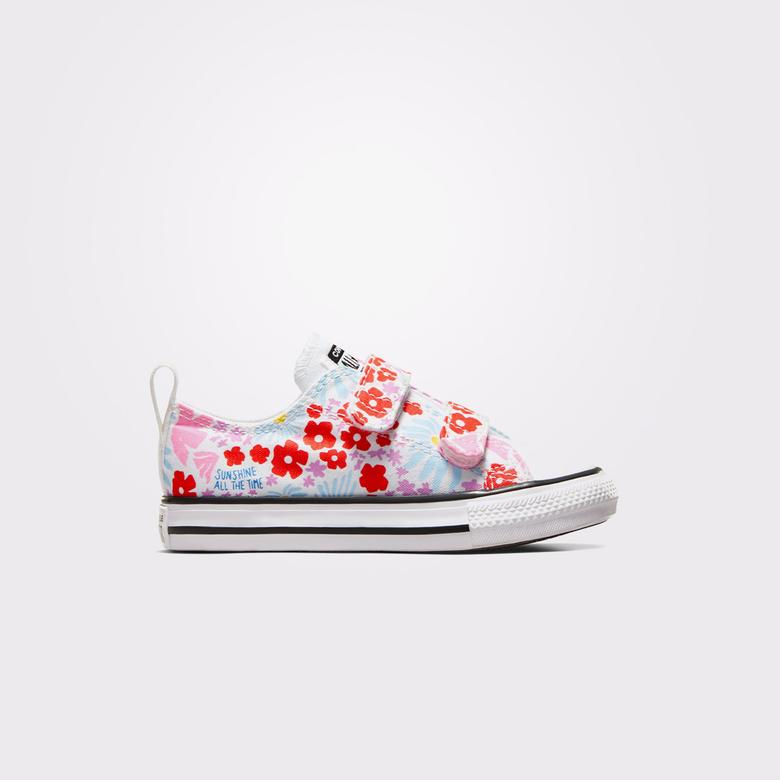 Converse Chuck Taylor All Star Easy On Floral Çocuk Beyaz Sneaker