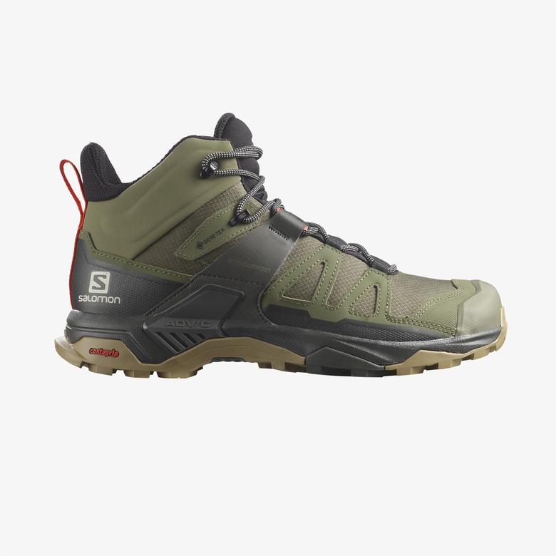 Salomon X Ultra 4 Mid Gore-Tex Erkek Yeşil Bot