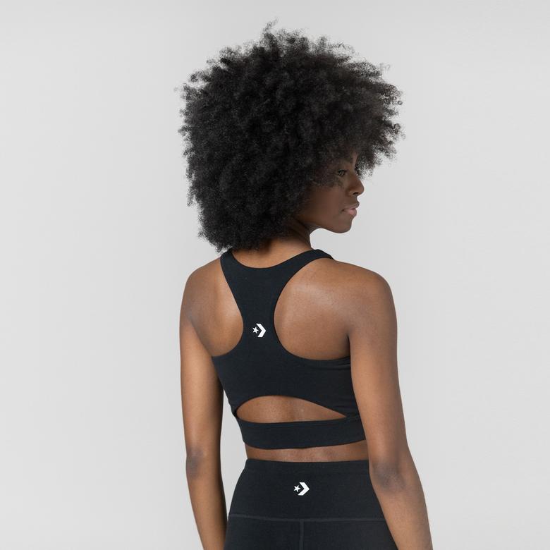 Converse Wordmark Kadın Siyah Bra Top
