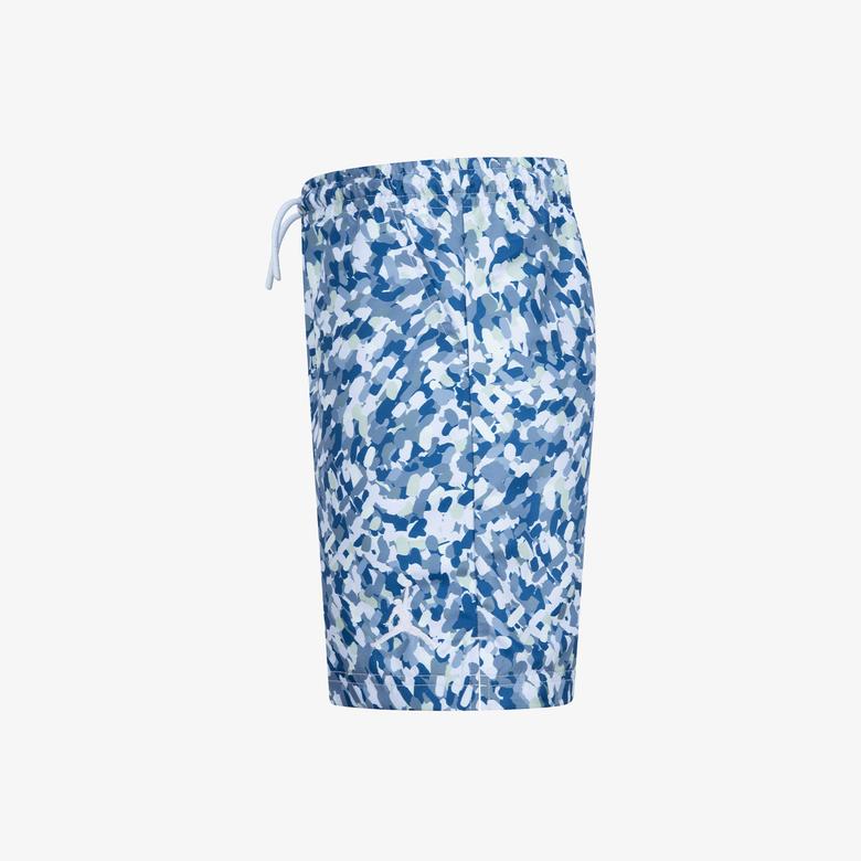 Jordan Essentials Poolside All-Over Printed Çocuk Mavi Deniz Şortu