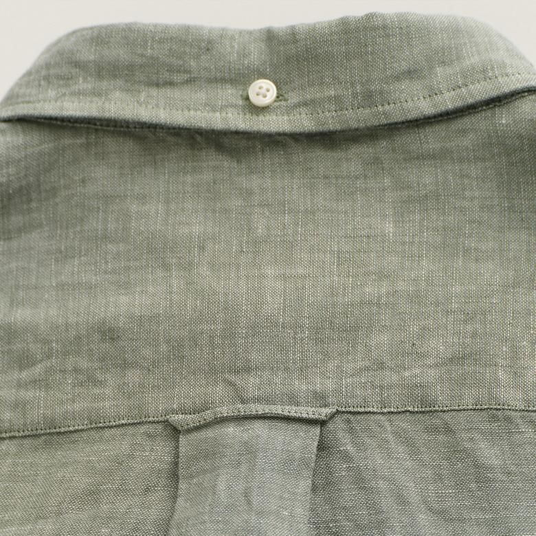 GANT Erkek Yeşil Regular Fit Keten Gömlek
