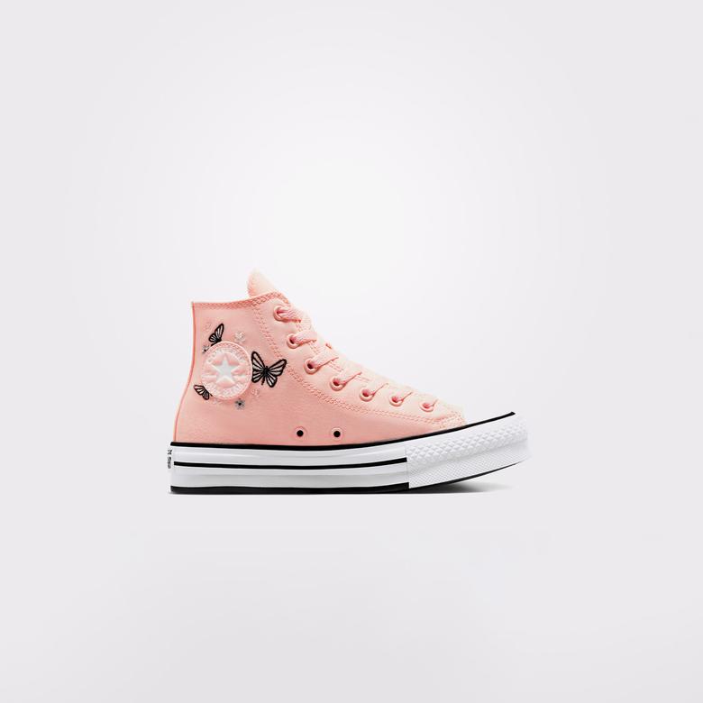 Converse Chuck Taylor All Star EVA Lift Butterflies Çocuk Pembe Platform Sneaker