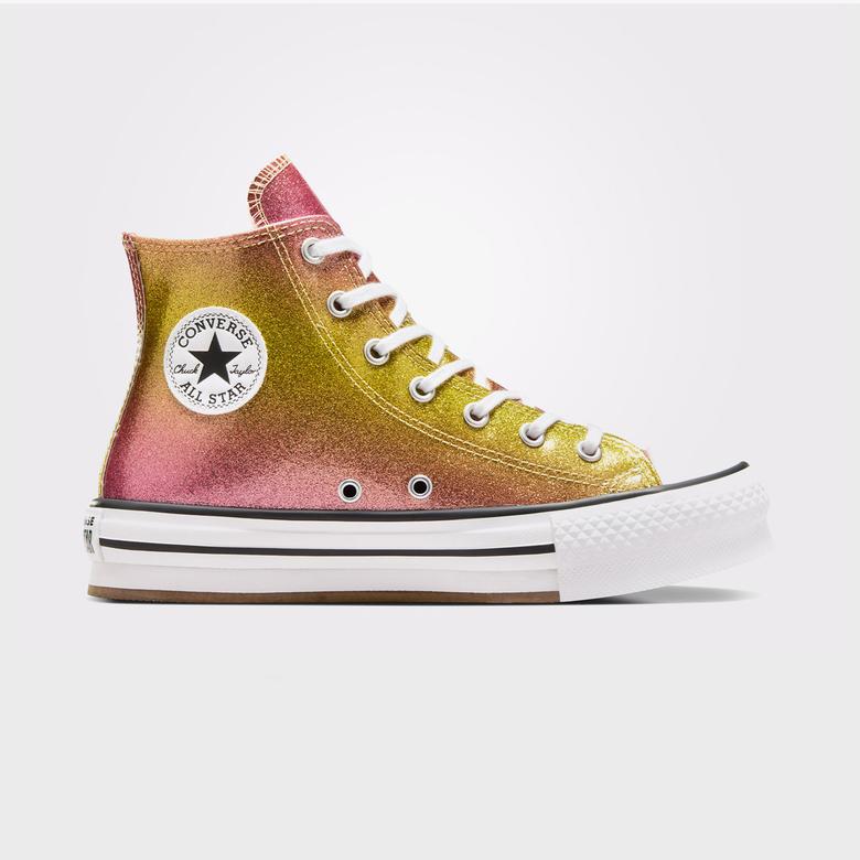 Converse Chuck Taylor All Star EVA Lift Citrus Glitz Kadın Sarı Platform Sneaker