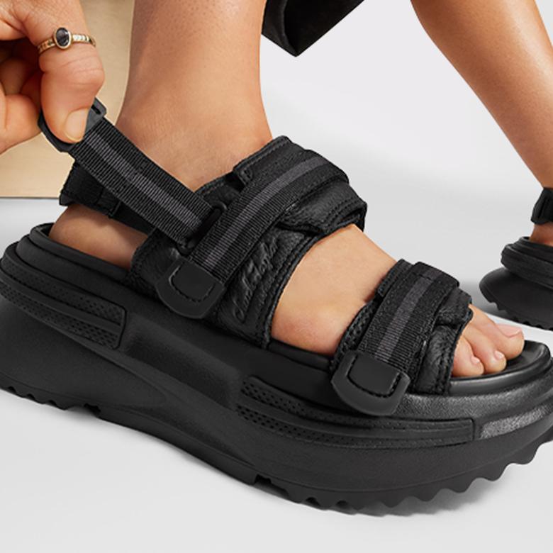 Converse Run Star Utility Cx Unisex Siyah Sandalet