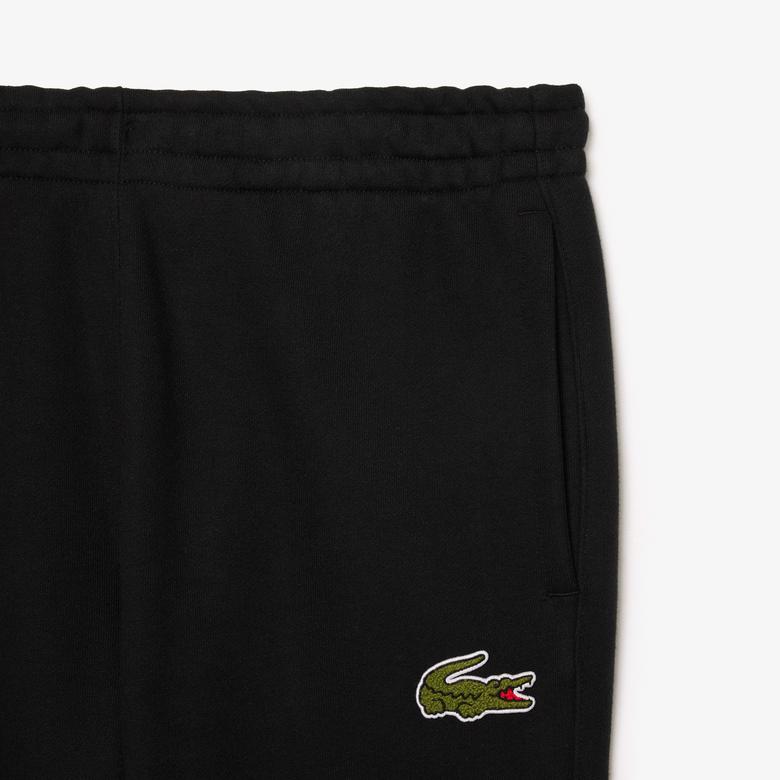 Lacoste Unisex Relaxed Fit Organik Pamuk Siyah Eşofman Altı