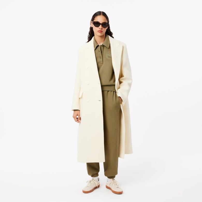 Lacoste Kadın Relaxed Fit Polo Yaka Haki Sweatshirt