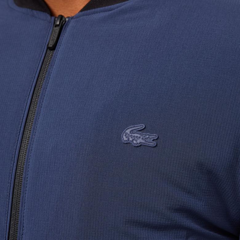 Lacoste Erkek Relaxed Fit Hakim Yaka Lacivert Mont