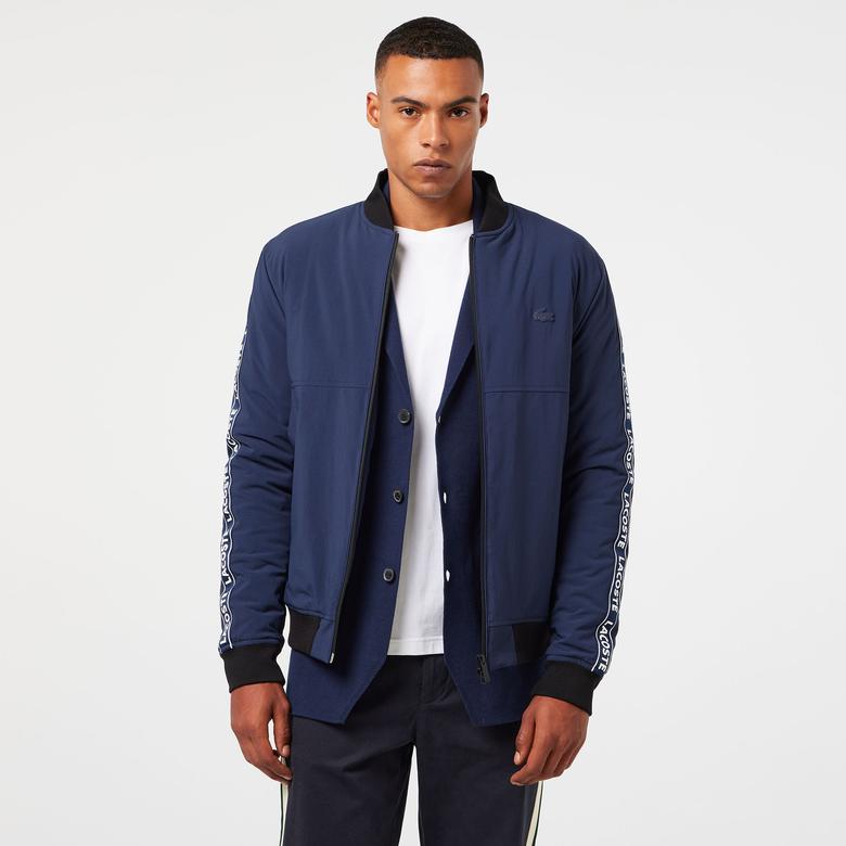Lacoste Erkek Relaxed Fit Hakim Yaka Lacivert Mont