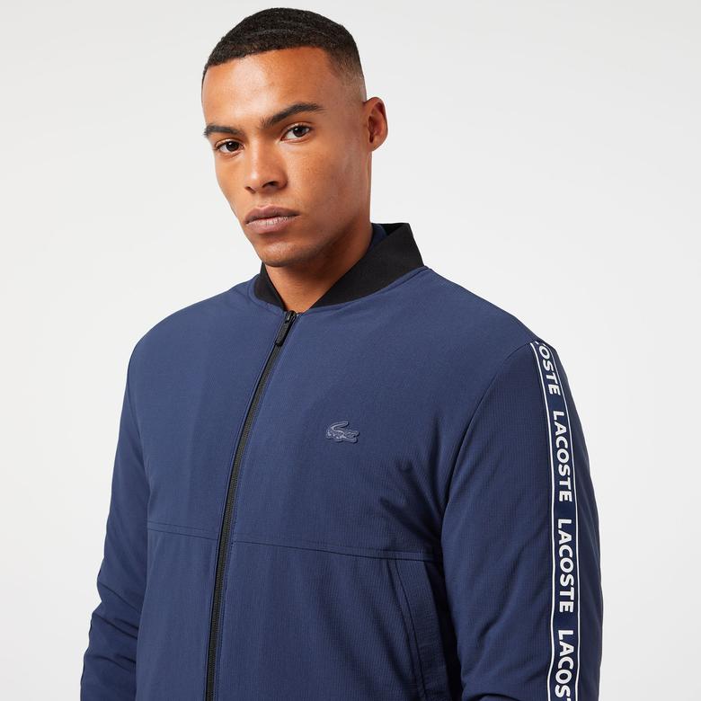 Lacoste Erkek Relaxed Fit Hakim Yaka Lacivert Mont