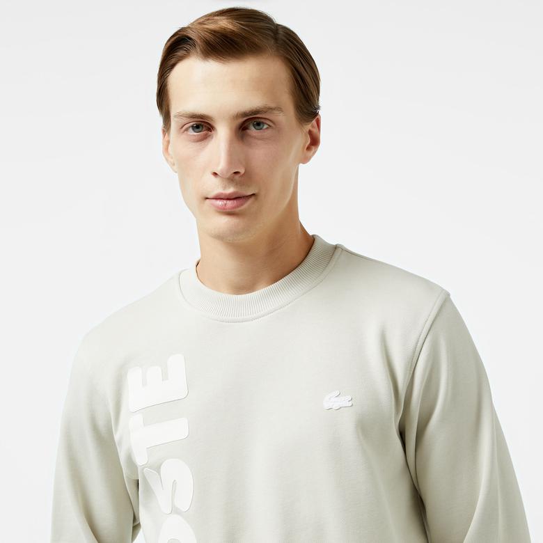 Lacoste Relaxed Fit Erkek Gri Sweatshirt