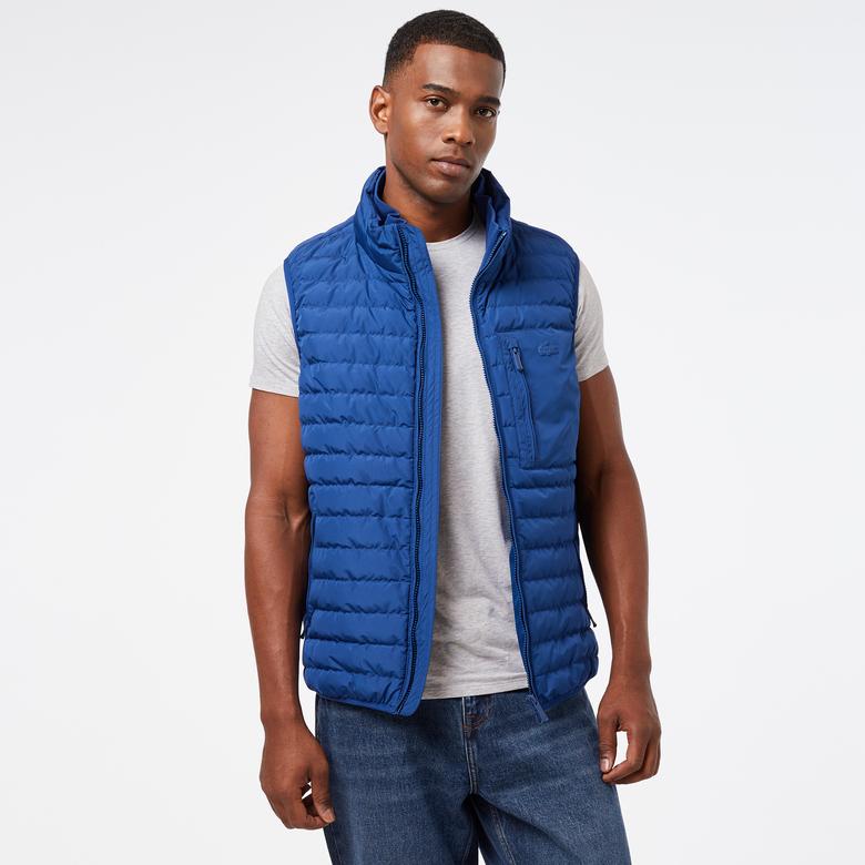 Lacoste Erkek Dik Yaka Lacivert Yelek