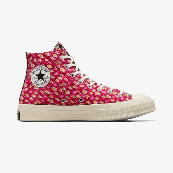 Converse Beyond Retro Upcycled Floral Chuck 70 Unisex Mavi/Kırmızı Sneaker