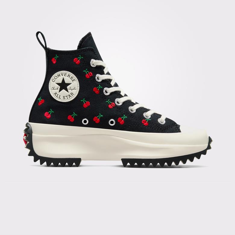 Converse Run Star Hike Platform Cherries Unisex Siyah Sneaker