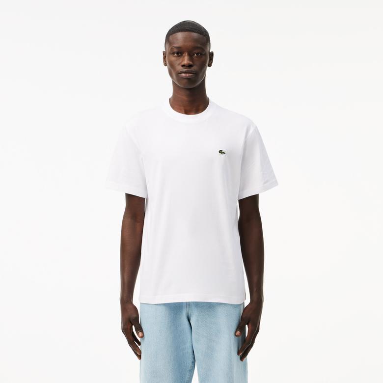 Lacoste Classic Fit Erkek Beyaz T-Shirt