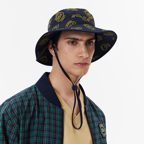 Lacoste Erkek Baskılı Lacivert Şapka