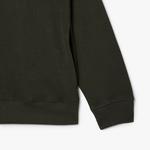 Lacoste Erkek Classic Fit Yarım Fermuarlı Yeşil Sweatshirt