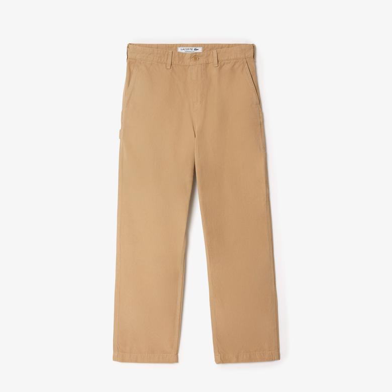 Lacoste Erkek Relaxed Fit Chino Bej Pantolon