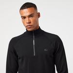 Lacoste Erkek Regular Fit Yarım Fermuarlı Siyah Triko