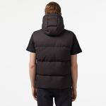 Lacoste Erkek Kapüşonlu Siyah Şişme Yelek