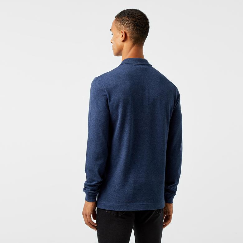 Lacoste L.12.12 Erkek Slim Fit Uzun Kollu Lacivert Polo